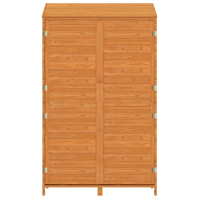 Garden Shed Brown 102x52x174.5 cm Solid Wood Fir