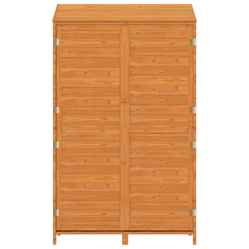 Garden Shed Brown 102x52x174.5 cm Solid Wood Fir