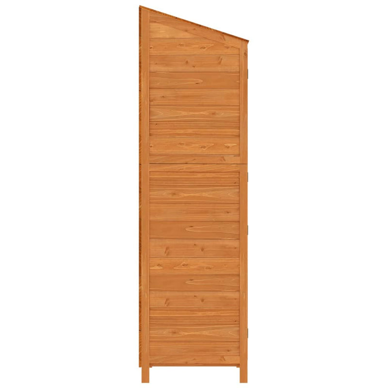 Garden Shed Brown 102x52x174.5 cm Solid Wood Fir