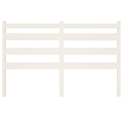 Bed Headboard White 156 cm Solid Wood Pine