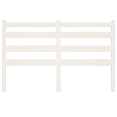 Bed Headboard White 186 cm Solid Wood Pine