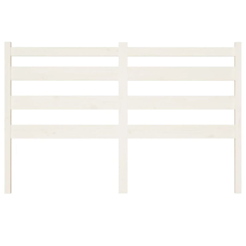 Bed Headboard White 186 cm Solid Wood Pine