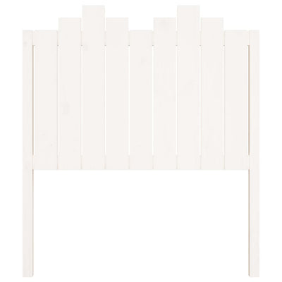 Bed Headboard White 96x4x110 cm Solid Wood Pine