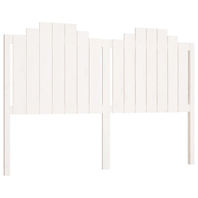 Bed Headboard White 156 cm Solid Wood Pine