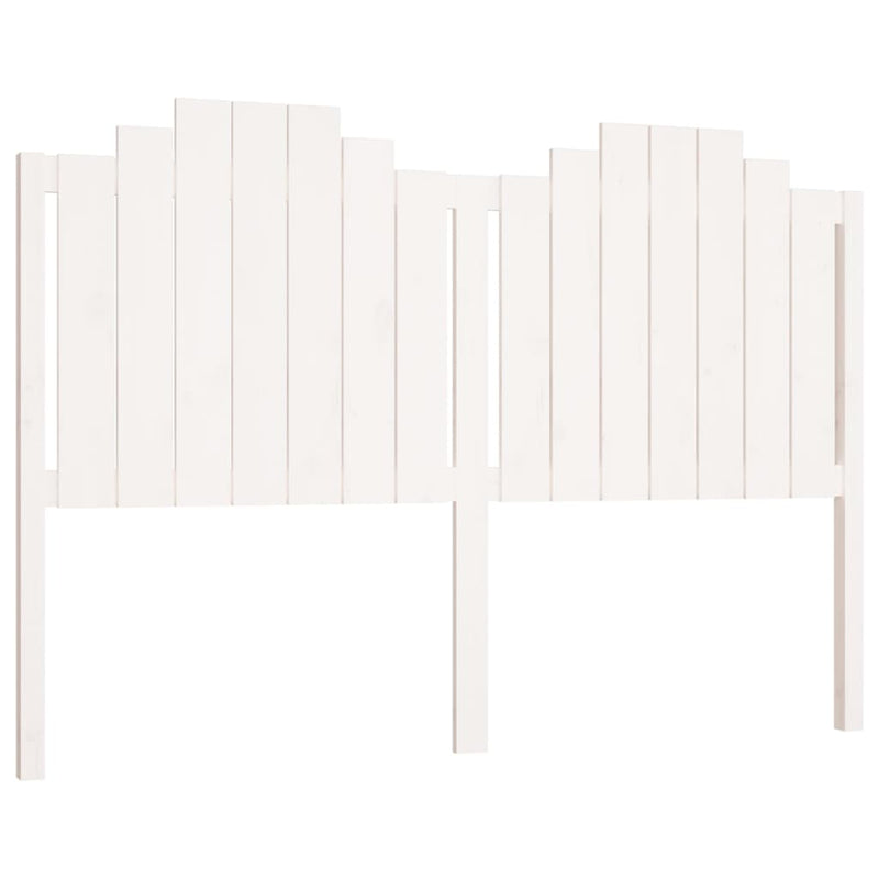 Bed Headboard White 156 cm Solid Wood Pine