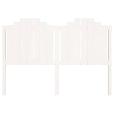 Bed Headboard White 156 cm Solid Wood Pine