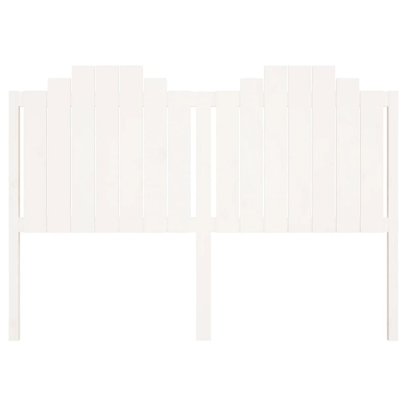 Bed Headboard White 156 cm Solid Wood Pine