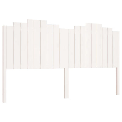 Bed Headboard White 186 cm Solid Wood Pine