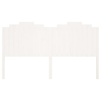 Bed Headboard White 186 cm Solid Wood Pine