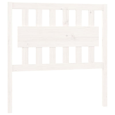 Bed Headboard White 95.5 cm Solid Wood Pine