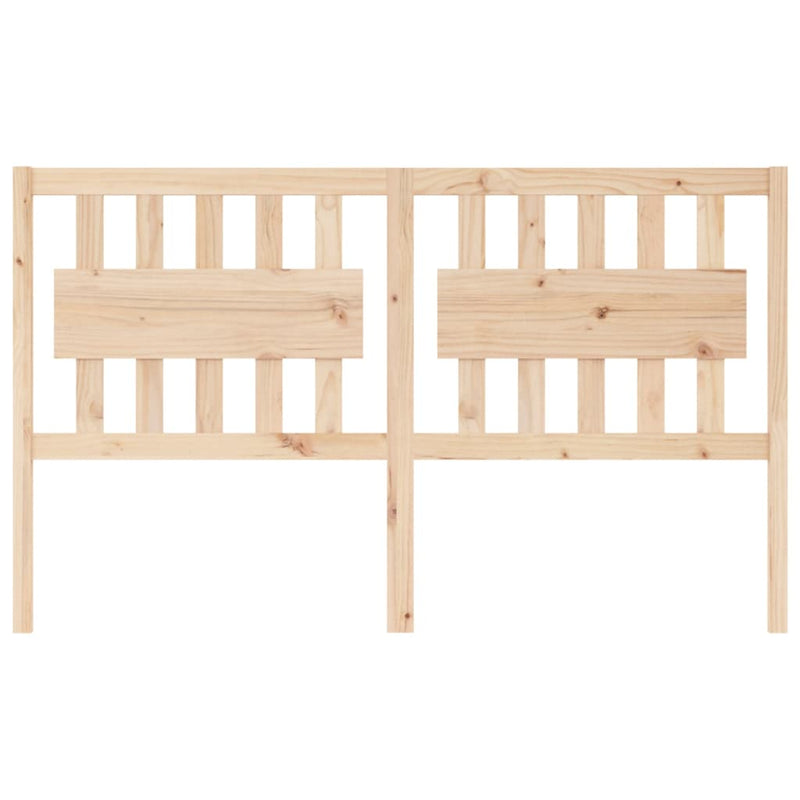 Bed Headboard 155.5 cm Solid Wood Pine