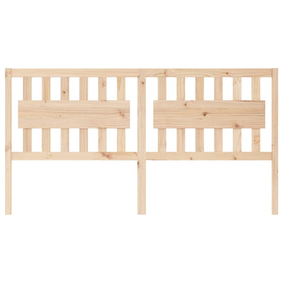 Bed Headboard 185.5 cm Solid Wood Pine