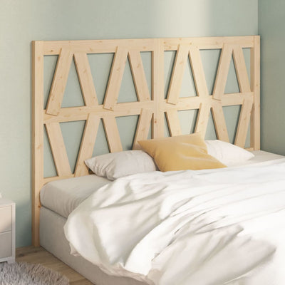 Bed Headboard 141 cm Solid Wood Pine