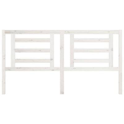 Bed Headboard White 186 cm Solid Wood Pine