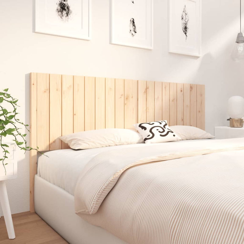 Bed Headboard 185.5 cm Solid Wood Pine