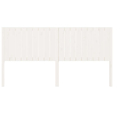 Bed Headboard White 185.5 cm Solid Wood Pine