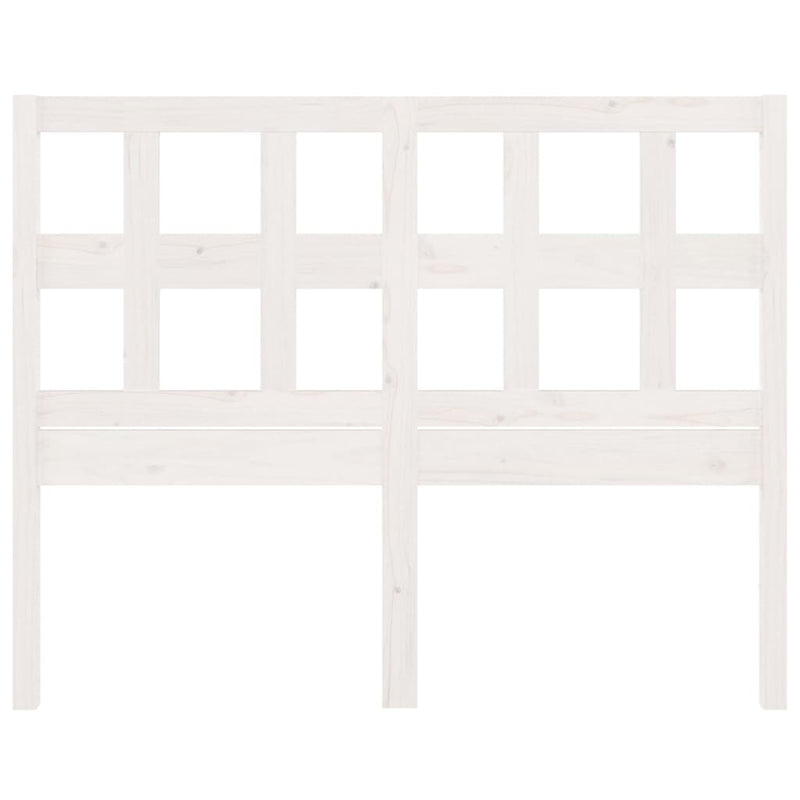 Bed Headboard White 140.5 cm Solid Wood Pine