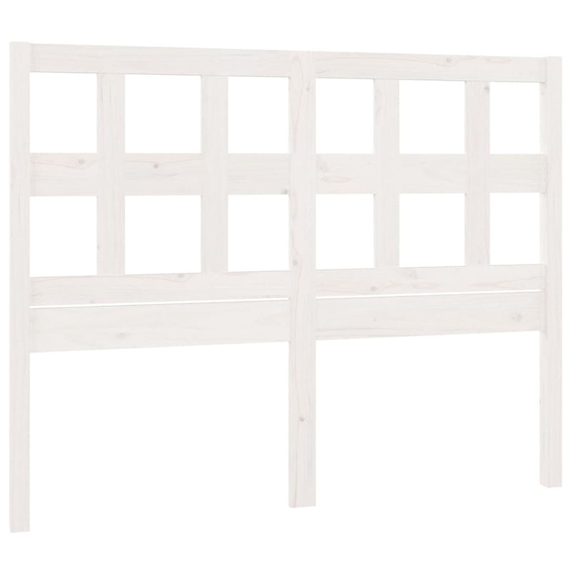 Bed Headboard White 185.5 cm Solid Wood Pine