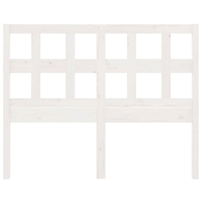 Bed Headboard White 185.5 cm Solid Wood Pine