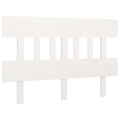 Bed Headboard White 138.5 cm Solid Wood Pine