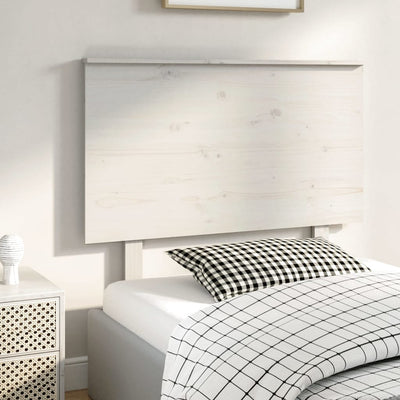 Bed Headboard White 94 cm Solid Wood Pine