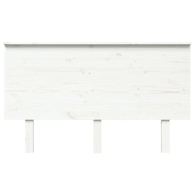 Bed Headboard White 139 cm Solid Wood Pine