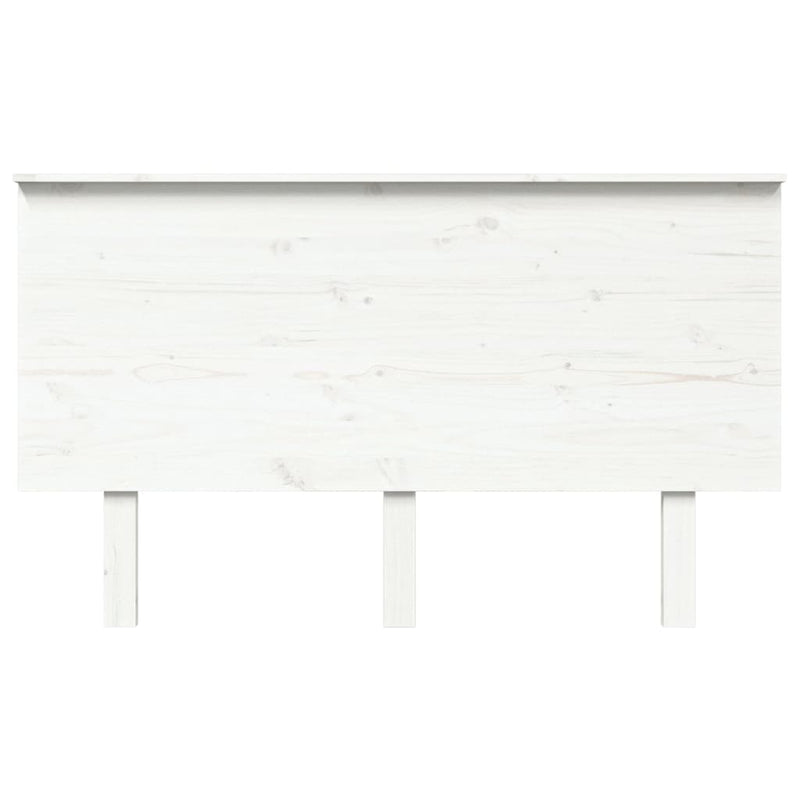 Bed Headboard White 139 cm Solid Wood Pine