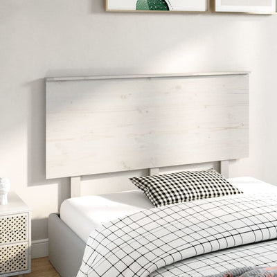 Bed Headboard White 139 cm Solid Wood Pine