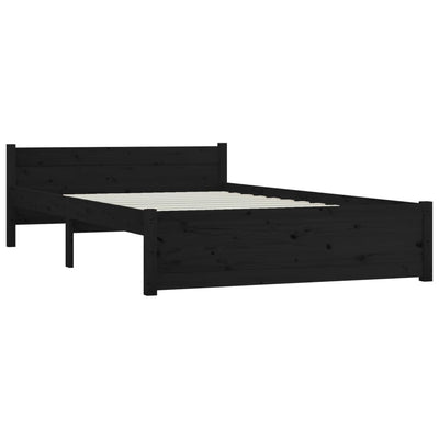 Bed Frame without Mattress with Drawers Black 150x200 cm