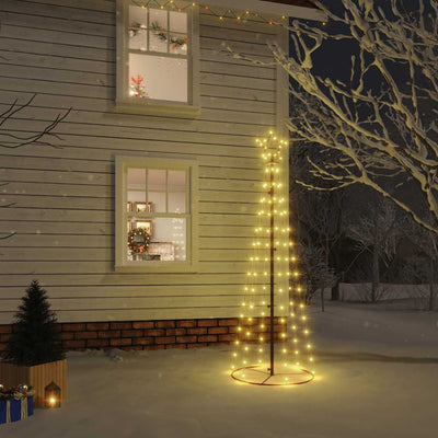 Christmas Cone Tree Warm White 108 LEDs 70x180 cm