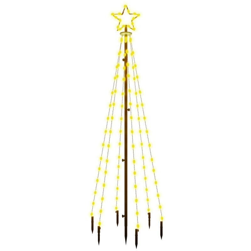 Christmas Tree with Spike Warm White 108 LEDs 180 cm