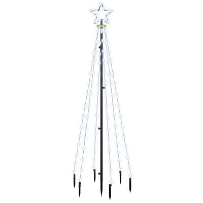 Christmas Tree with Spike Cold White 108 LEDs 180 cm