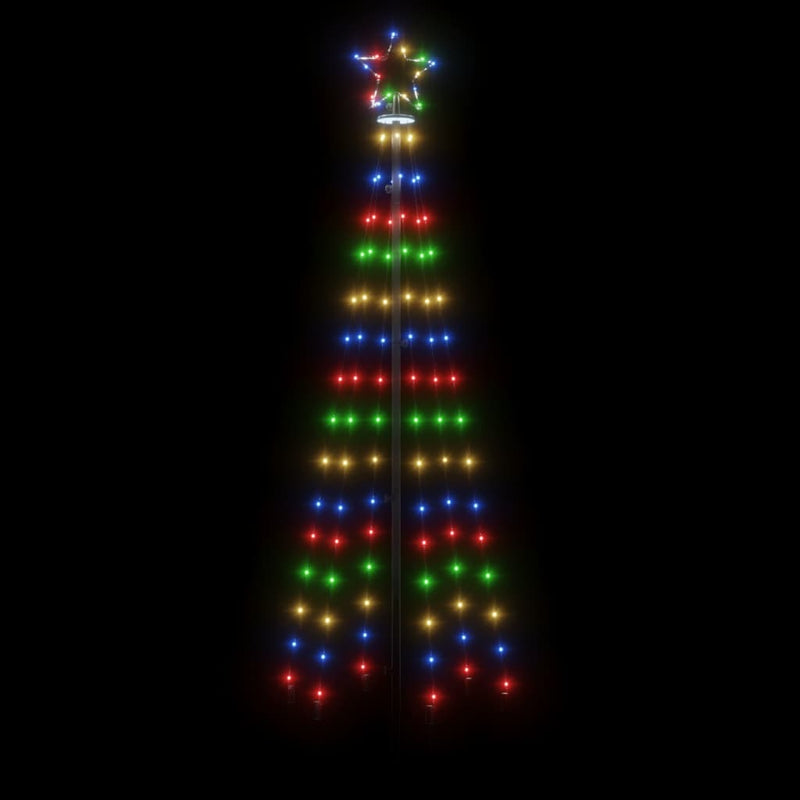 Christmas Tree with Spike Colourful 108 LEDs 180 cm