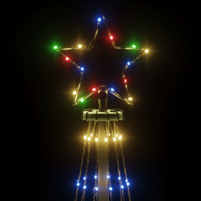 Christmas Tree with Spike Colourful 108 LEDs 180 cm