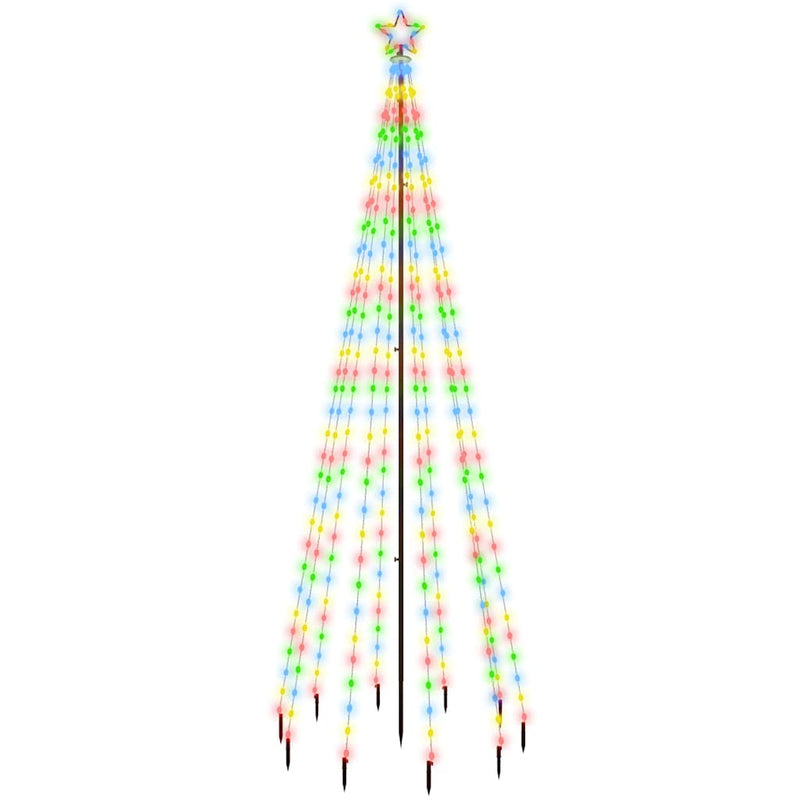 Christmas Tree with Spike Colourful 310 LEDs 300 cm