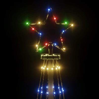 Christmas Tree with Spike Colourful 310 LEDs 300 cm