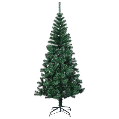 Artificial Christmas Tree with Iridescent Tips Green 120 cm PVC