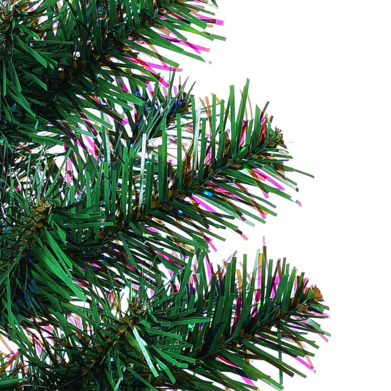 Artificial Christmas Tree with Iridescent Tips Green 120 cm PVC