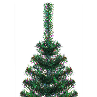 Artificial Christmas Tree with Iridescent Tips Green 150 cm PVC