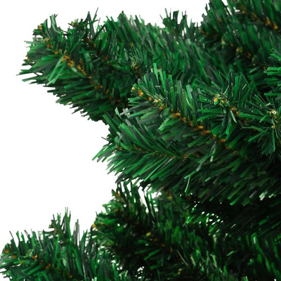 Swirl Pre-lit Christmas Tree with Stand Green 180 cm PVC