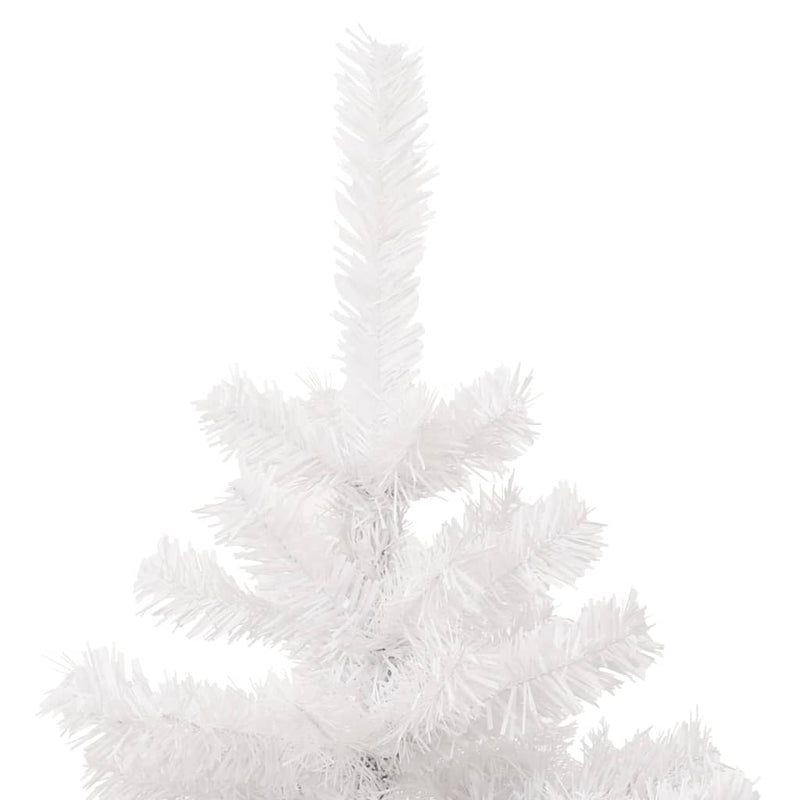 Swirl Pre-lit Christmas Tree with Pot White 120 cm PVC