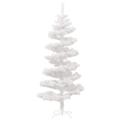 Swirl Pre-lit Christmas Tree with Stand White 150 cm PVC