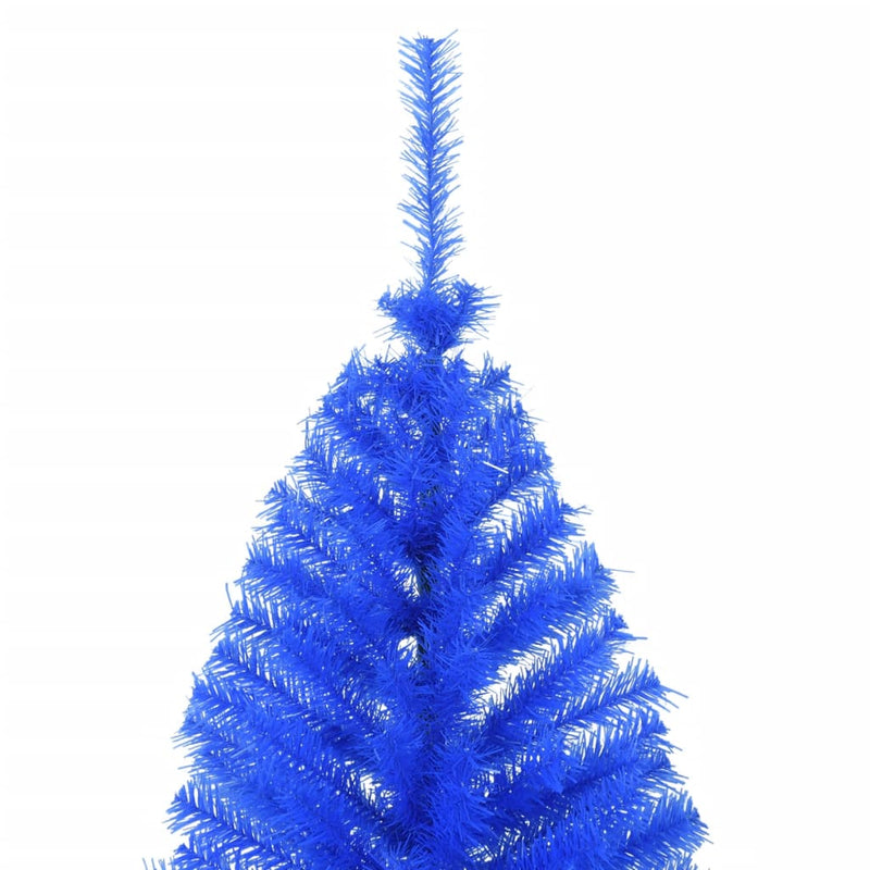 Artificial Half Christmas Tree with Stand Blue 240 cm PVC