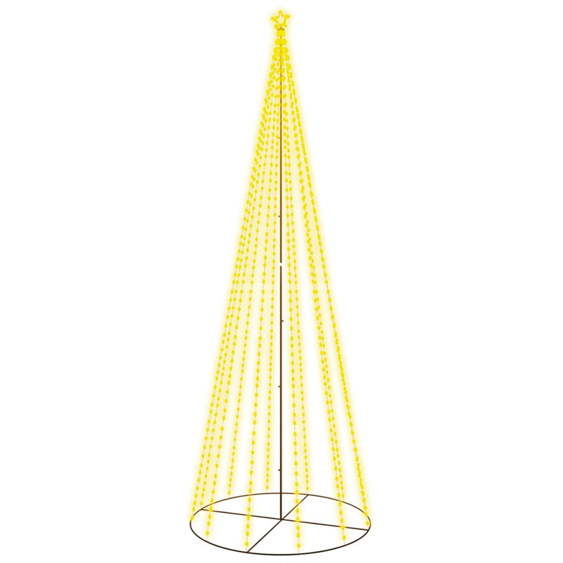 Christmas Cone Tree Warm White 732 LEDs 160x500 cm