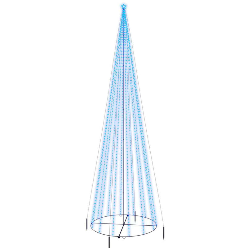 Christmas Cone Tree Blue 3000 LEDs 230x800 cm