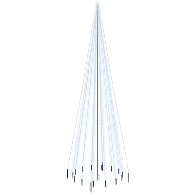 Christmas Tree with Spike Cold White 1134 LEDs 800 cm