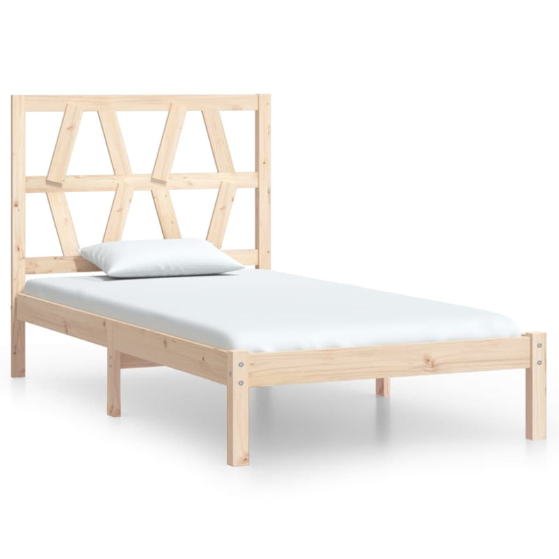 Bed Frame without Mattress Solid Wood 90x190 cm