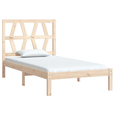 Bed Frame without Mattress Solid Wood 90x190 cm