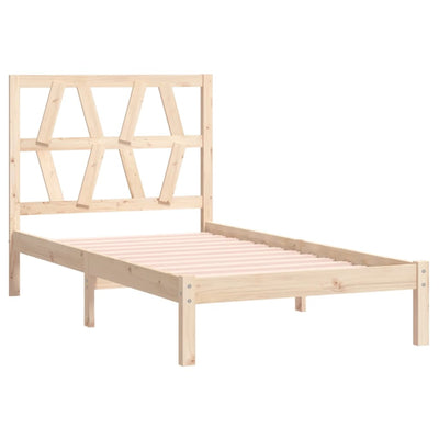 Bed Frame without Mattress Solid Wood 90x190 cm