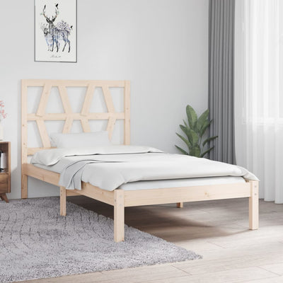 Bed Frame without Mattress Solid Wood 90x190 cm